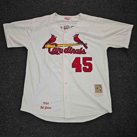 Mitchell & Ness Other - Mitchell & Ness St Louis Cardinals Jersey Mens 52 1964 Bob Gibson 45 Cream